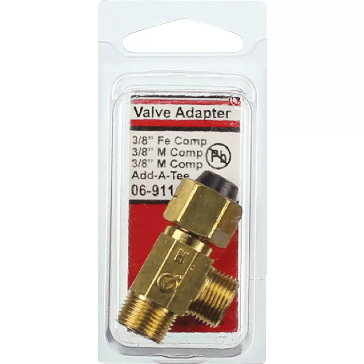 Lasco 3/8 In. FC Inlet x 3/8 In.C Outlet x 3/8 In.C Outlet Brass Extender Tee - photo 2