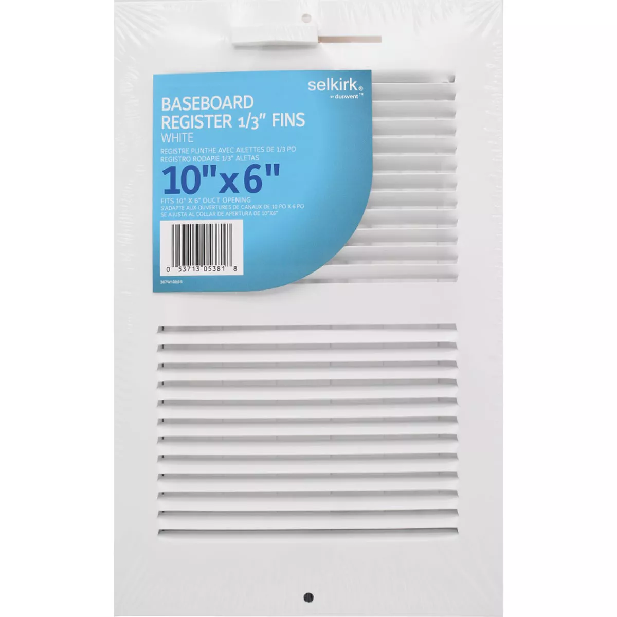 Selkirk 12 In. x 6 In. White Wall Register - photo 3