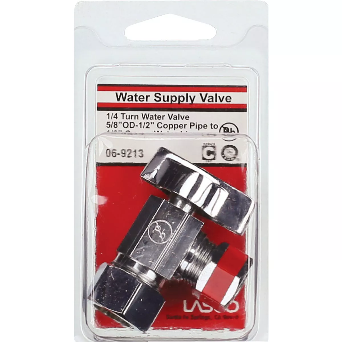 Lasco 5/8 In. Copper C Inlet x 1/2 In. C Outlet 1/4 Turn Angle Valve - photo 2
