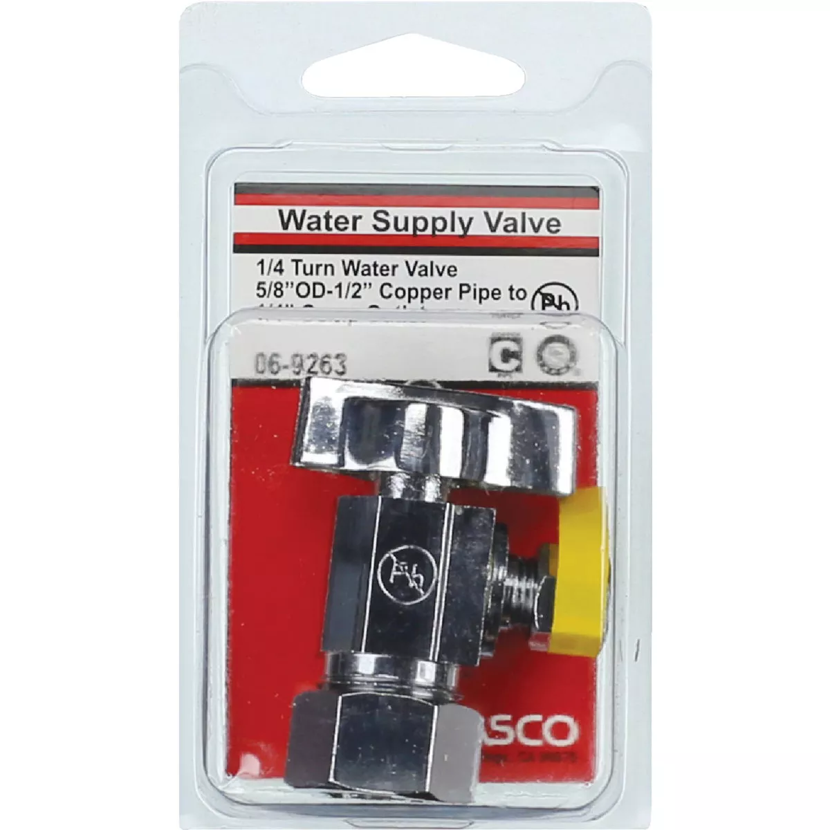 Lasco 5/8 In. Copper C Inlet x 1/4 In. C Outlet 1/4 Turn Angle Valve - photo 2