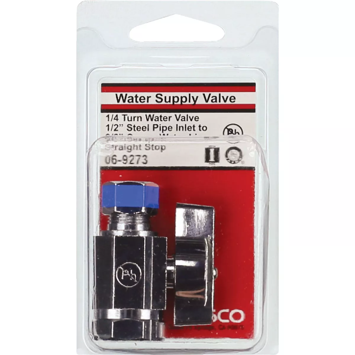 Lasco 1/2 In. IP Inlet x Compression Outlet Brass Straight Stop Valve - photo 2
