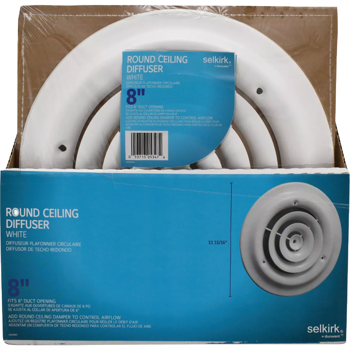 Selkirk 8 In. Round Ceiling Diffuser - photo 2