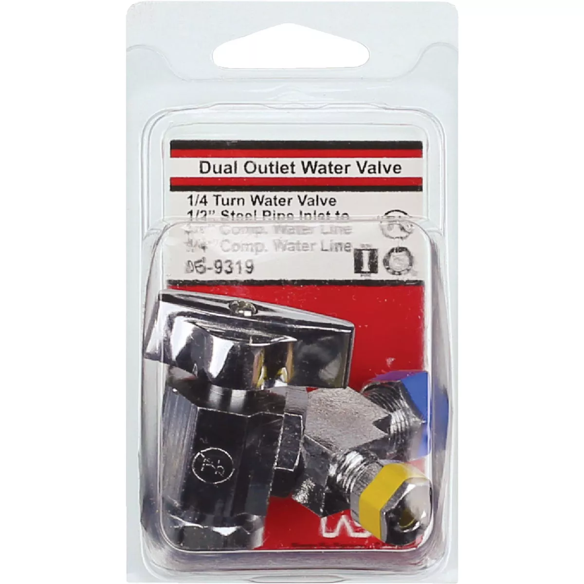 Lasco 1/2 In. IP x 3/8 In. Compression x1/4 In. Compression Quarter Turn Angle Valve - photo 2