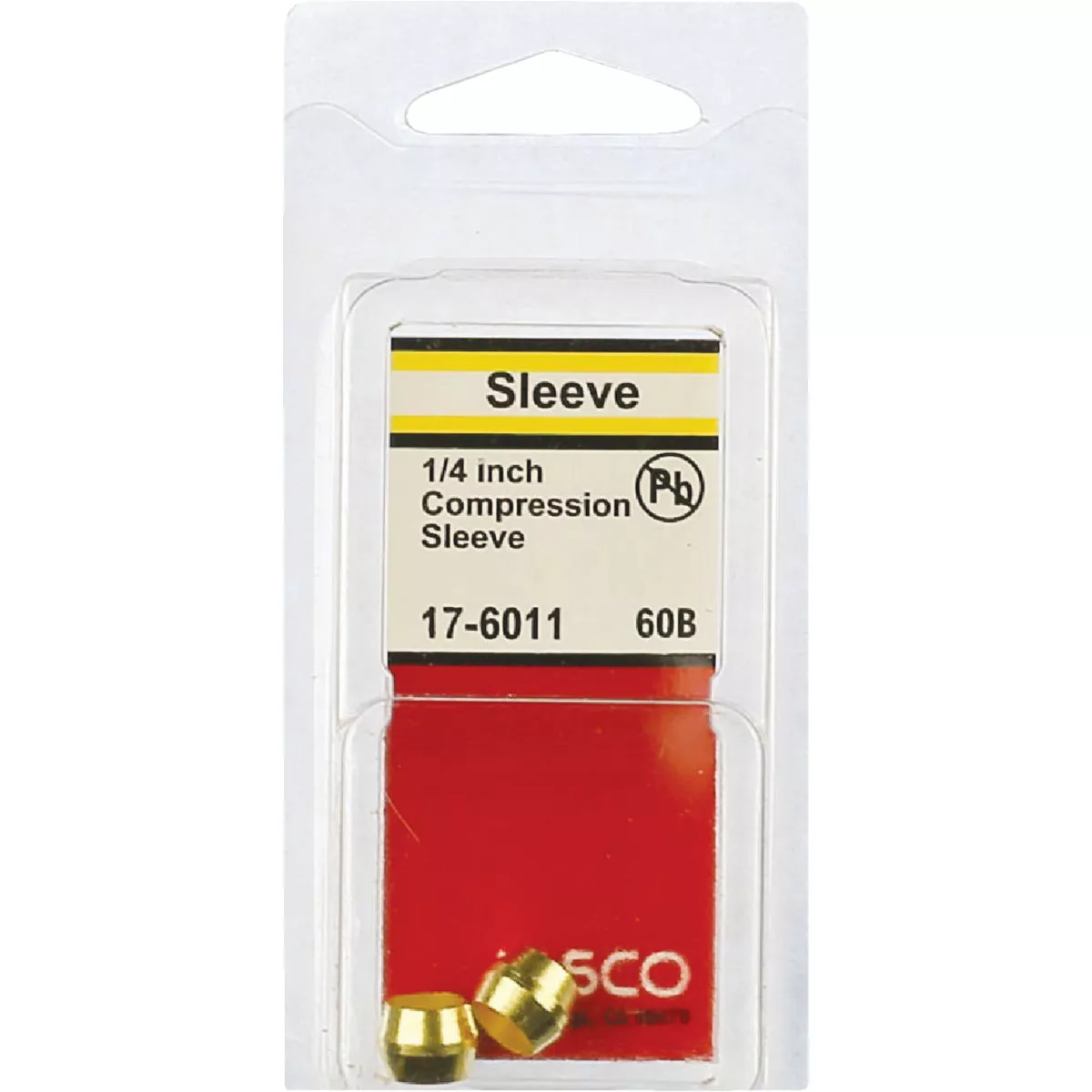 Lasco 1/4 In. Brass Compression Sleeve (2-Pack) - photo 2