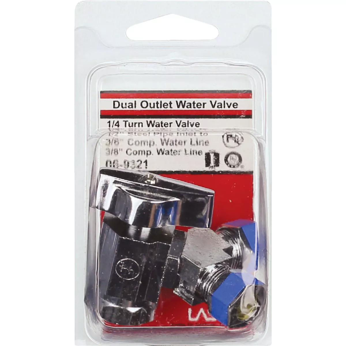 Lasco 1/2 In. IP x 3/8 In. Compression x 3/8 In. Compression Quarter Turn Angle Valve - photo 2