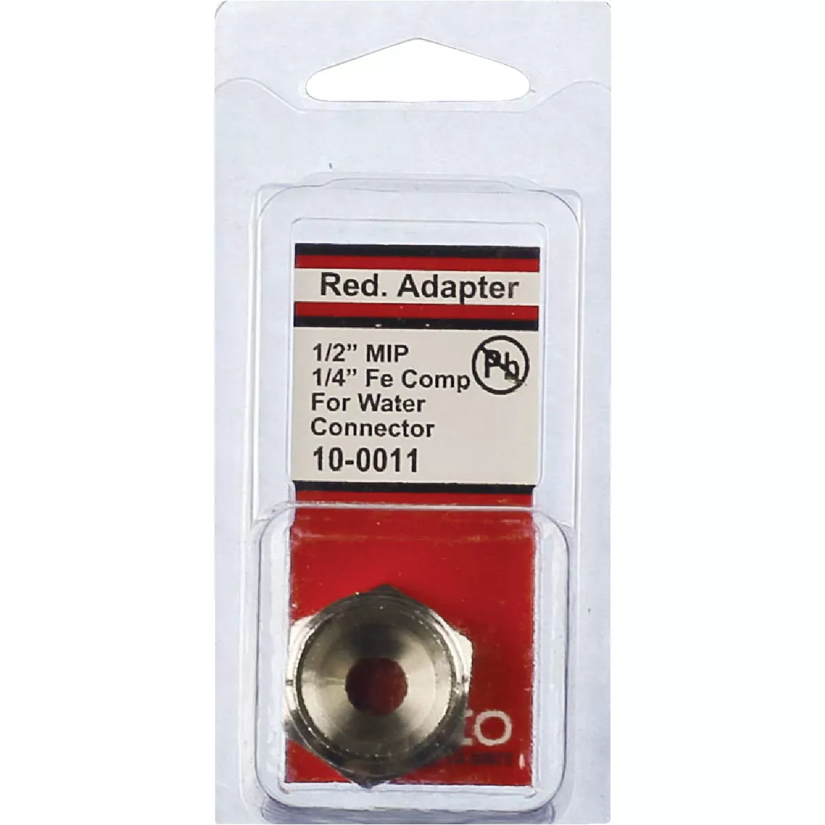 Lasco 1/2 In. IPS to 1/4 In. Compression Thread Brass Adapter - photo 2