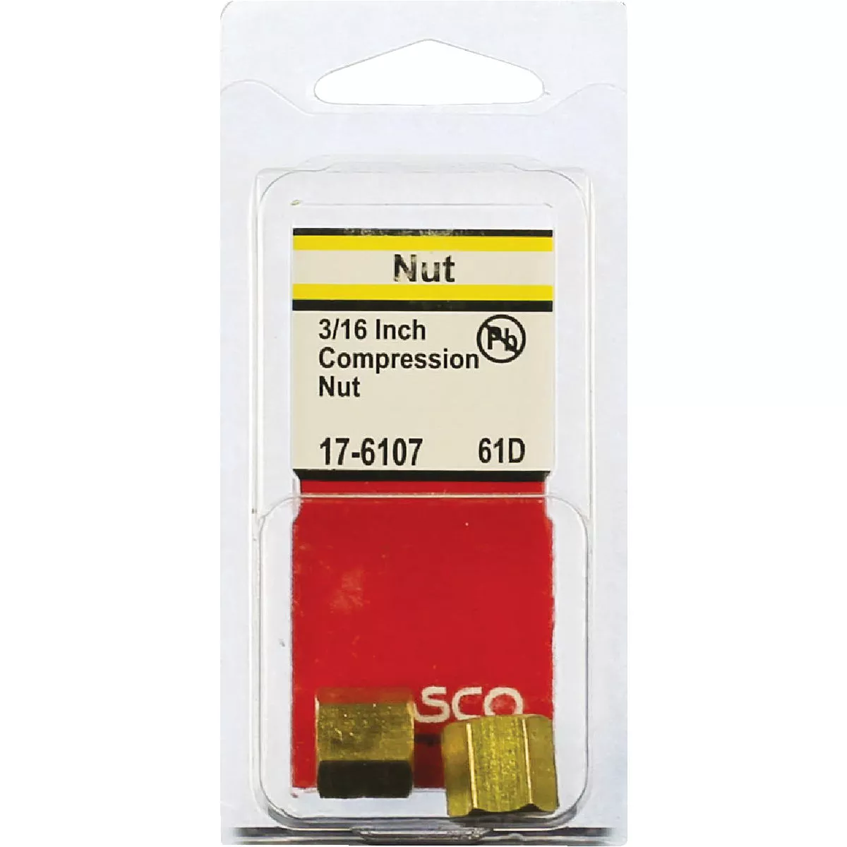 Lasco 3/16 In. Brass Compression Nut (2-Pack) - photo 2