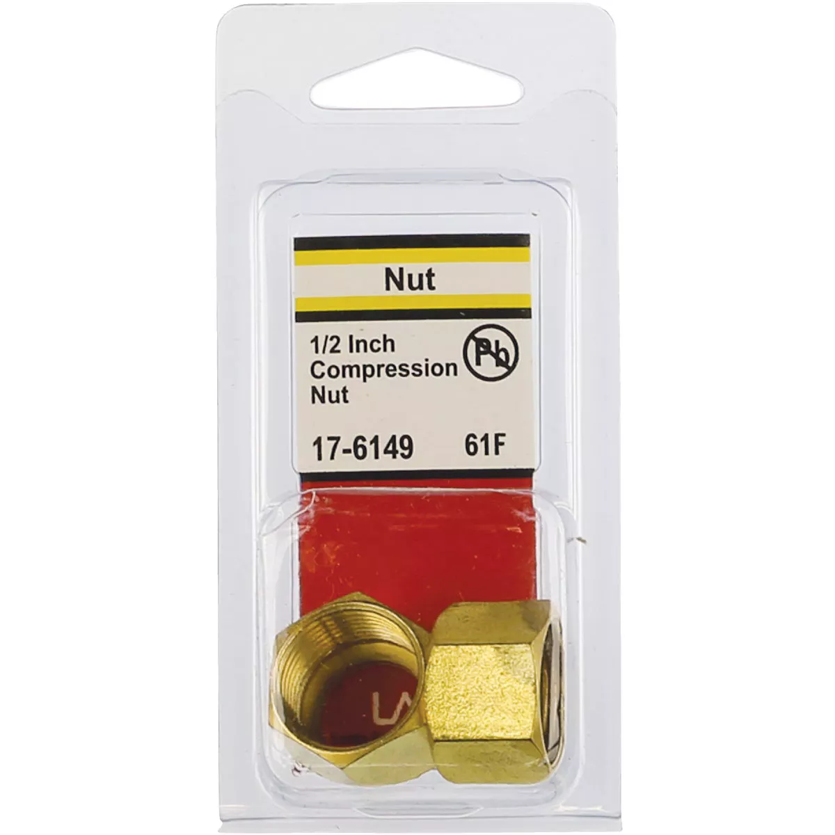 Lasco 1/2 In. Brass Compression Nut (2-Pack) - photo 2