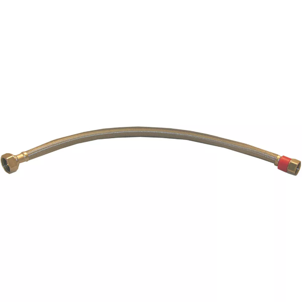 Lasco 1/2 In. C x 1/2 In. FIP x 20 In. L Stainless Steel Braided Supply Faucet Connector