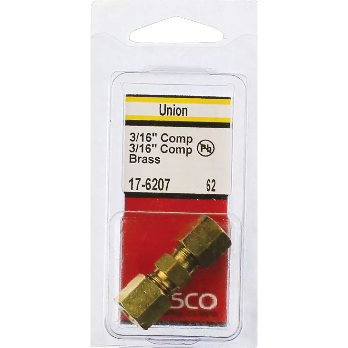 Lasco 3/16 In. x 3/16 In. Brass Compression Union - photo 2