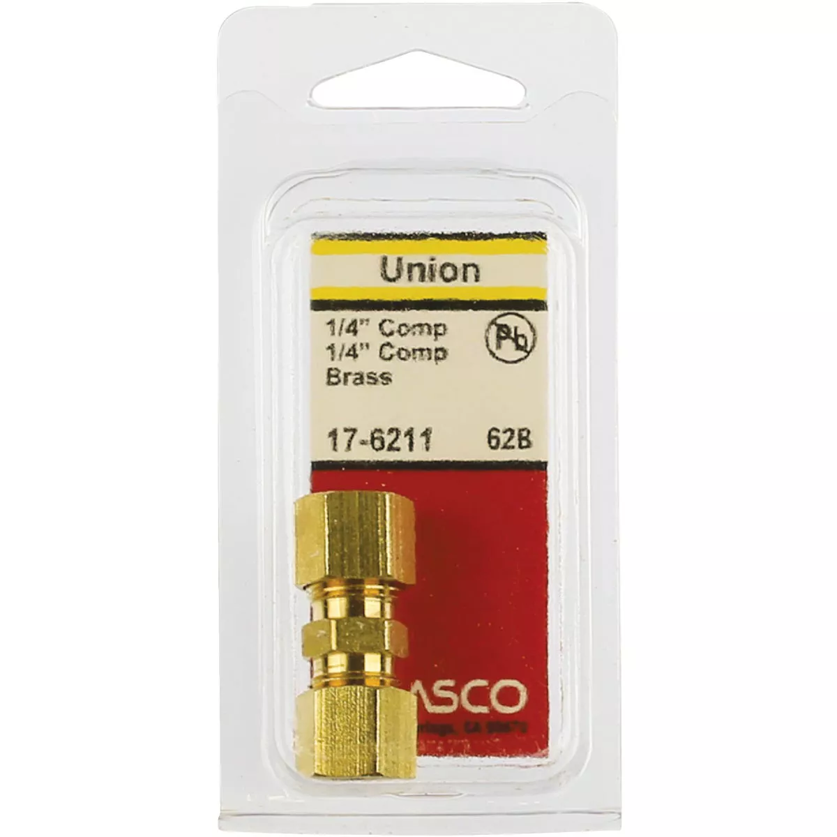 Lasco 1/4 In. x 1/4 In. Brass Compression Union - photo 2