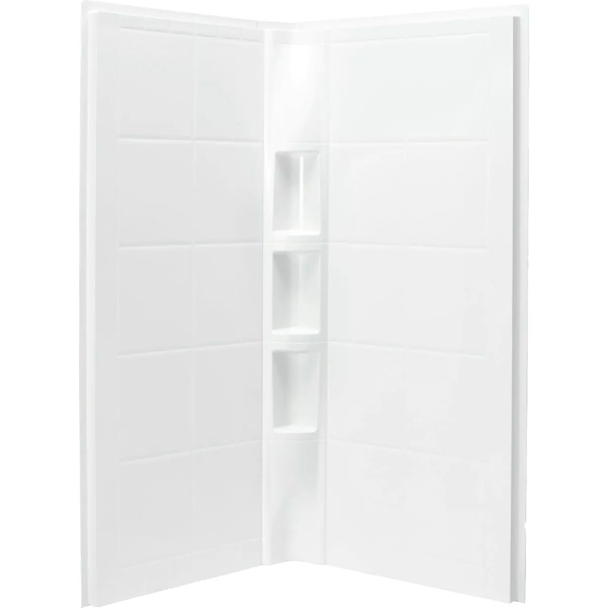 Sterling 2-Piece 39 In. W. x 79-1/8 In. H. x 39 In. D. White Shower Wall Set - photo 2