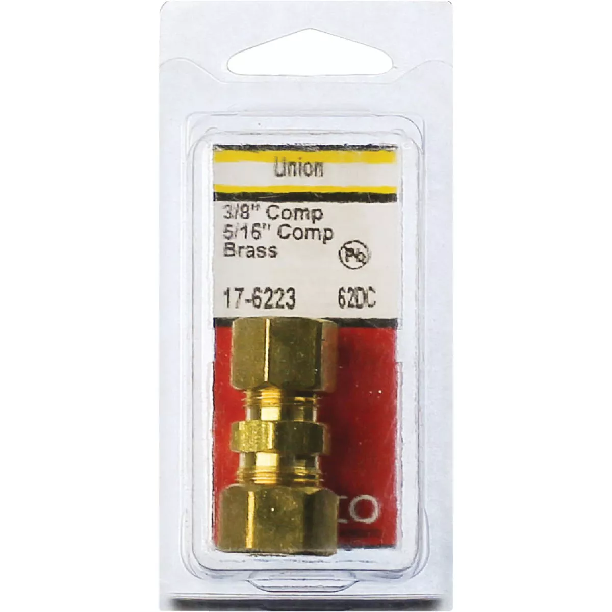 Lasco 3/8 In. x 5/16 In. Brass Reducing Compression Union - photo 2