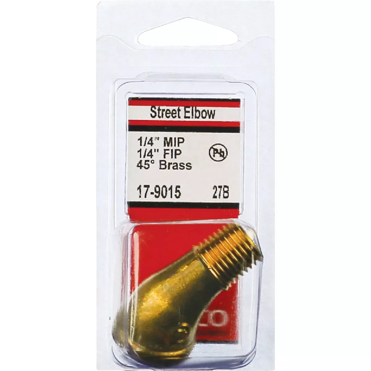 Lasco 1/4 In. FPT x 1/4 In. MPT 45 Deg. Brass Street Elbow (1/8 Bend) - photo 2