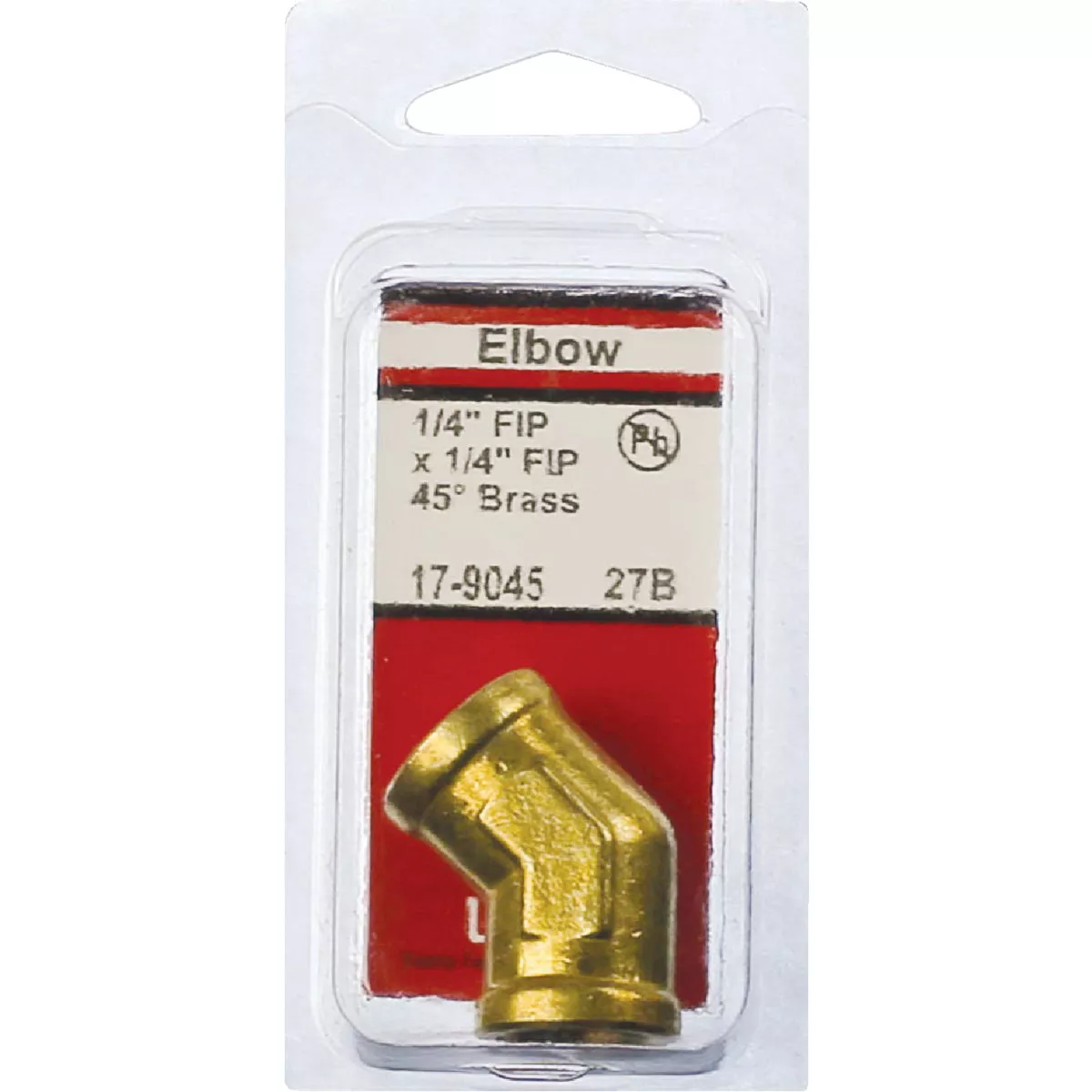 Lasco 1/4 In. FPT x 1/4 In. FPT 45 Deg. Brass Elbow (1/8 Bend) - photo 2