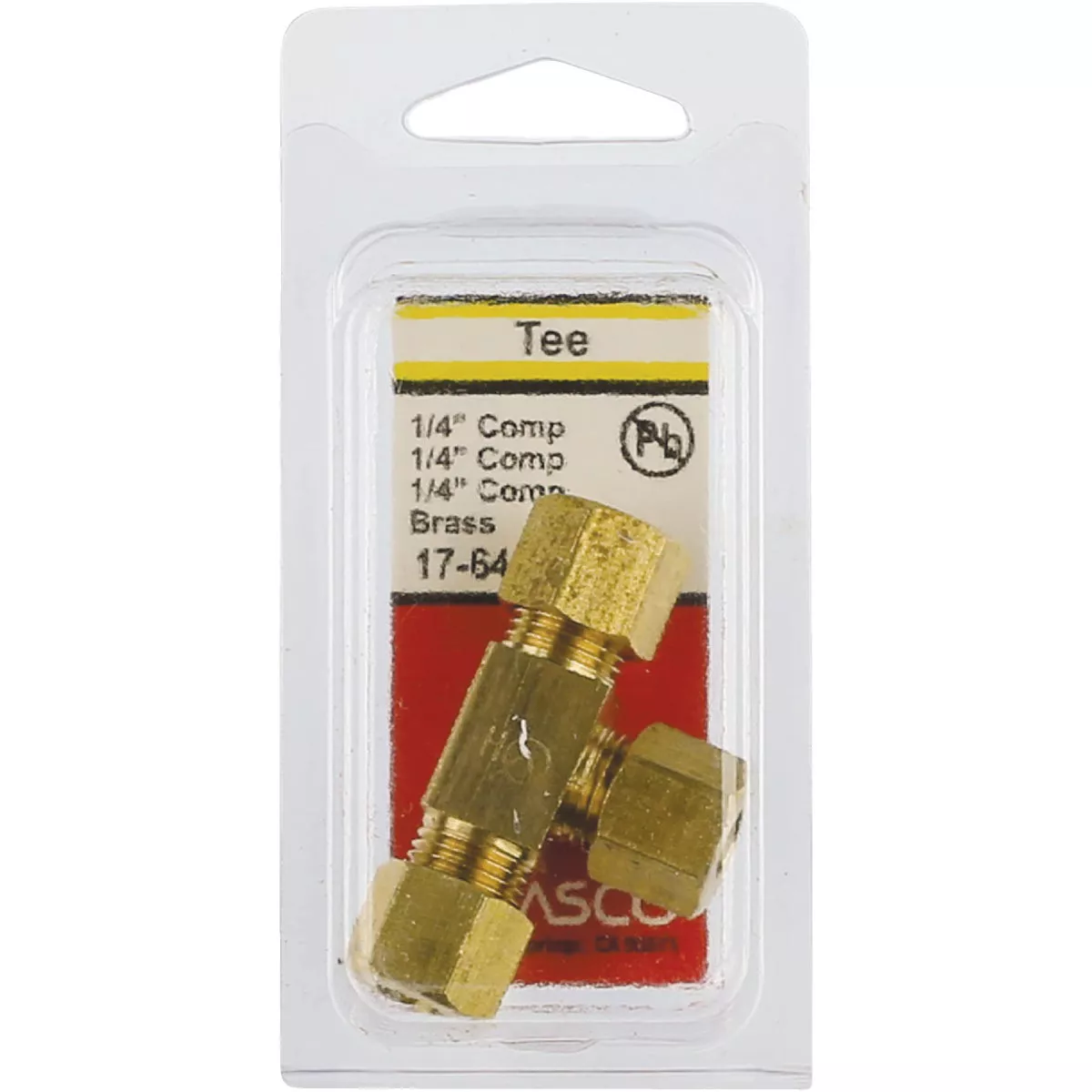 Lasco 1/4 In. x 1/4 In. x 1/4 In. Compression Brass Tee - photo 2