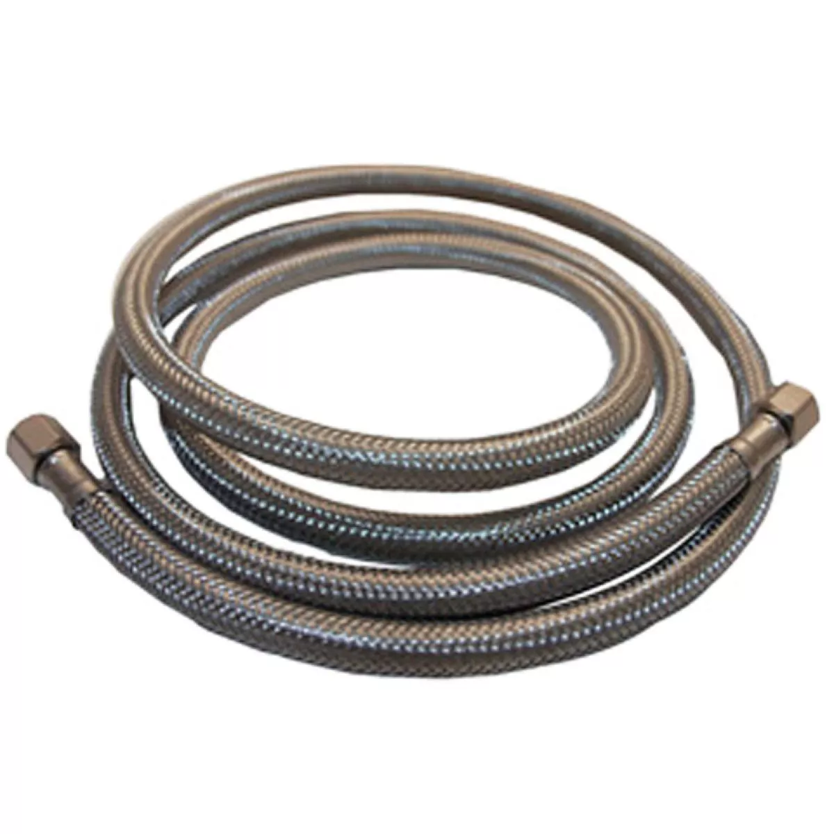 Lasco 1/4 In. x 1/4 In. x 20 Ft. Length Braided Supply Ice Maker Connector Hose