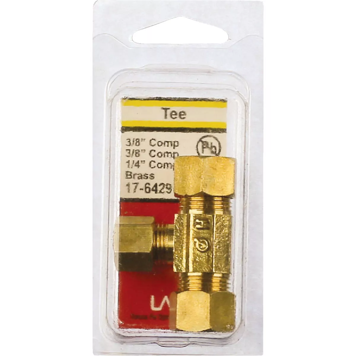 Lasco 3/8 In. x 3/8 In. x 1/4 In. Compression Brass Tee - photo 2