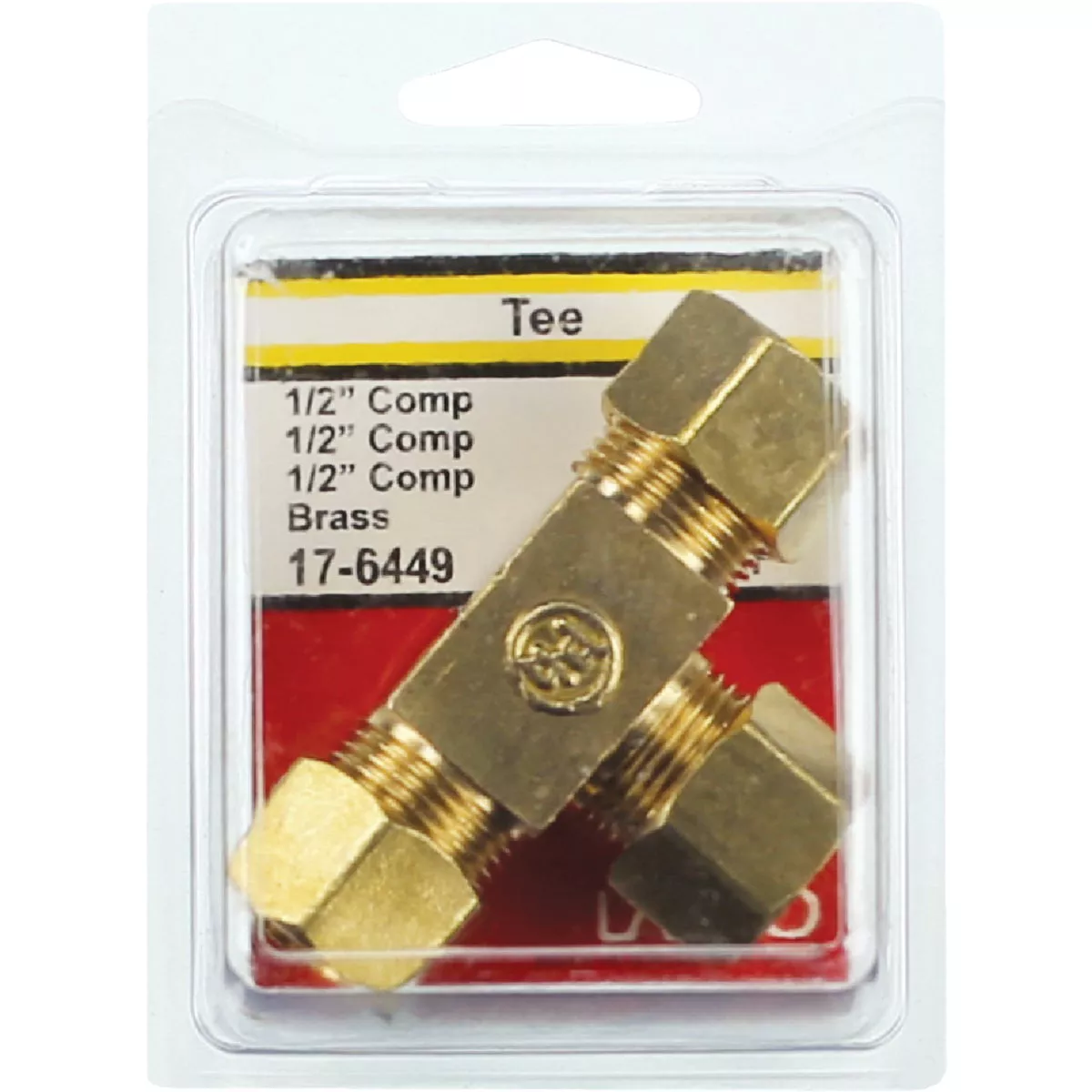 Lasco 1/2 In. x 1/2 In. x 1/2 In. Compression Brass Tee - photo 2