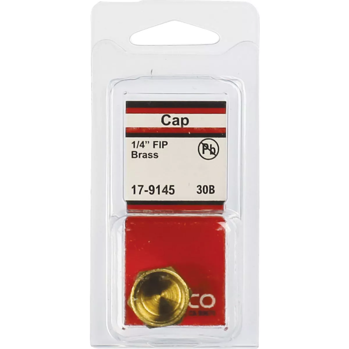 Lasco 1/4 In. Red Brass Threaded Pipe Cap - photo 2