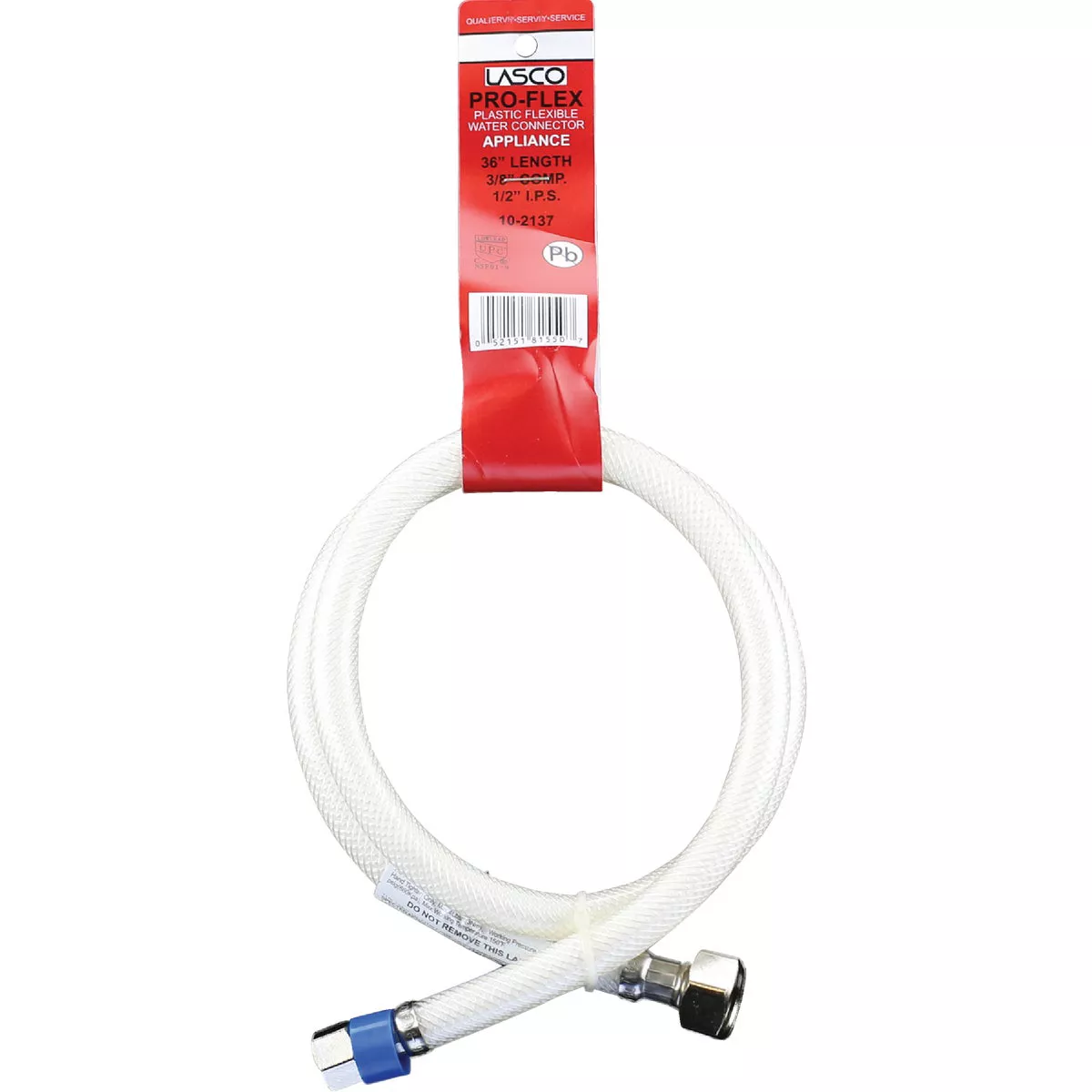 Lasco 3/8 In. C x 1/2 In. FIP x 36 In. L Braided Poly Vinyl Faucet Connector - photo 2