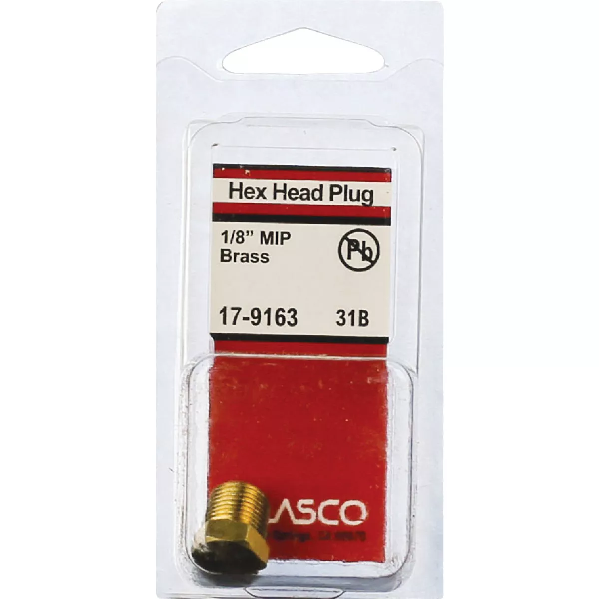 Lasco 1/8 In. MPT Brass Hex Head Plug - photo 2