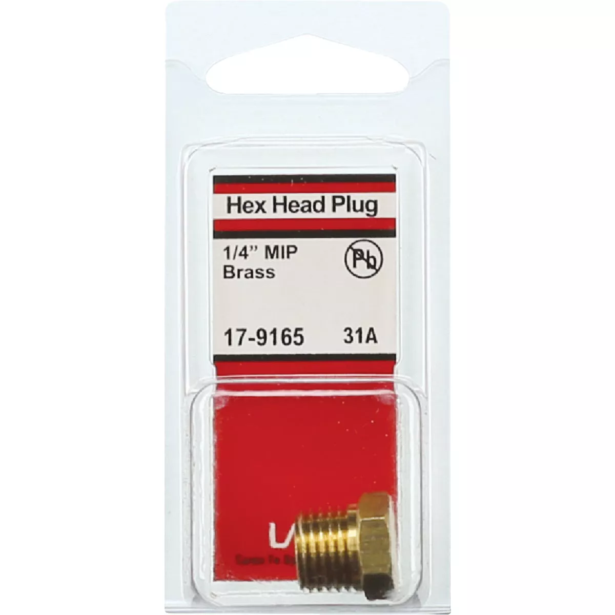 Lasco 1/4 In. MPT Brass Hex Head Plug - photo 2