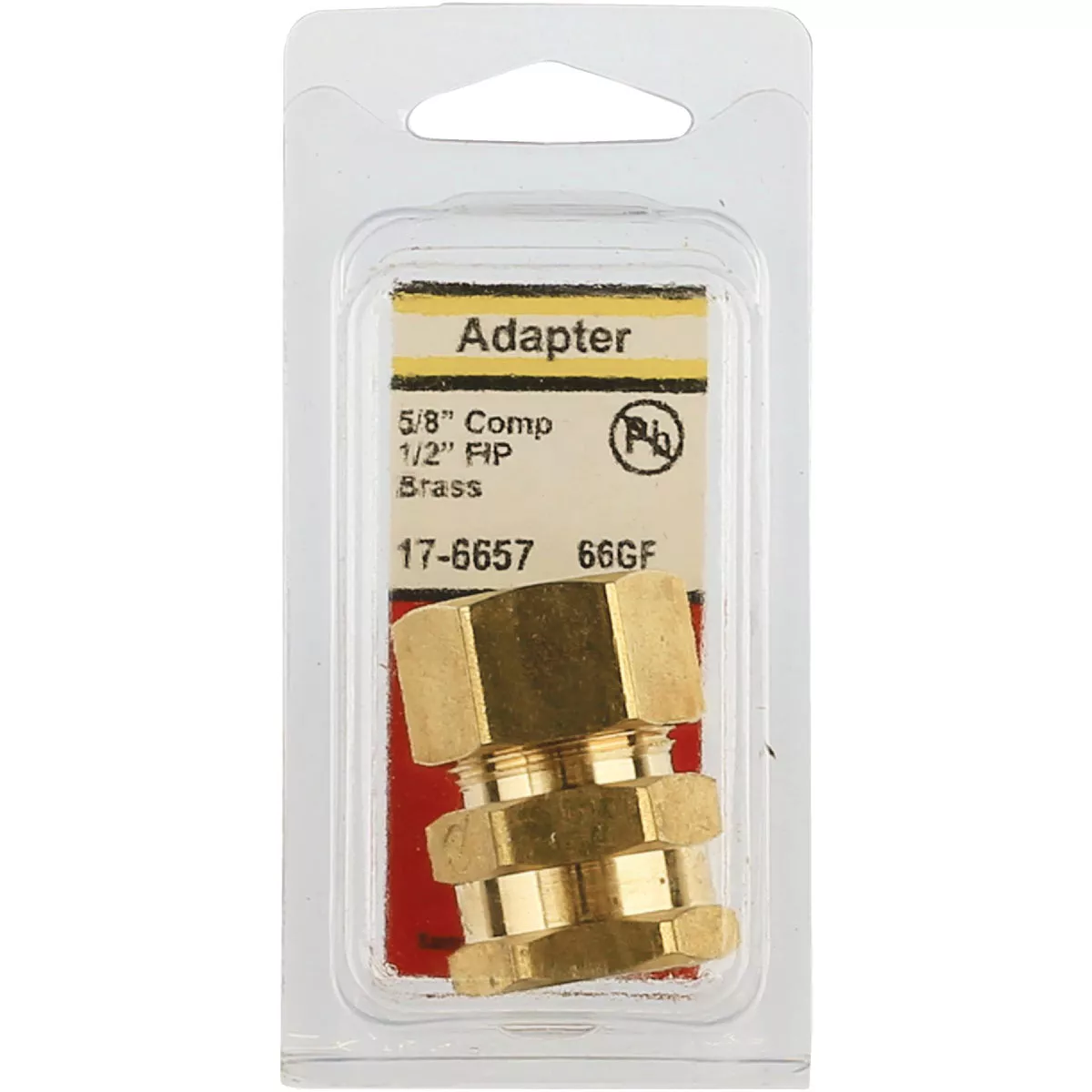Lasco 5/8 In. C x 1/2 In. FPT Brass Compression Adapter - photo 2