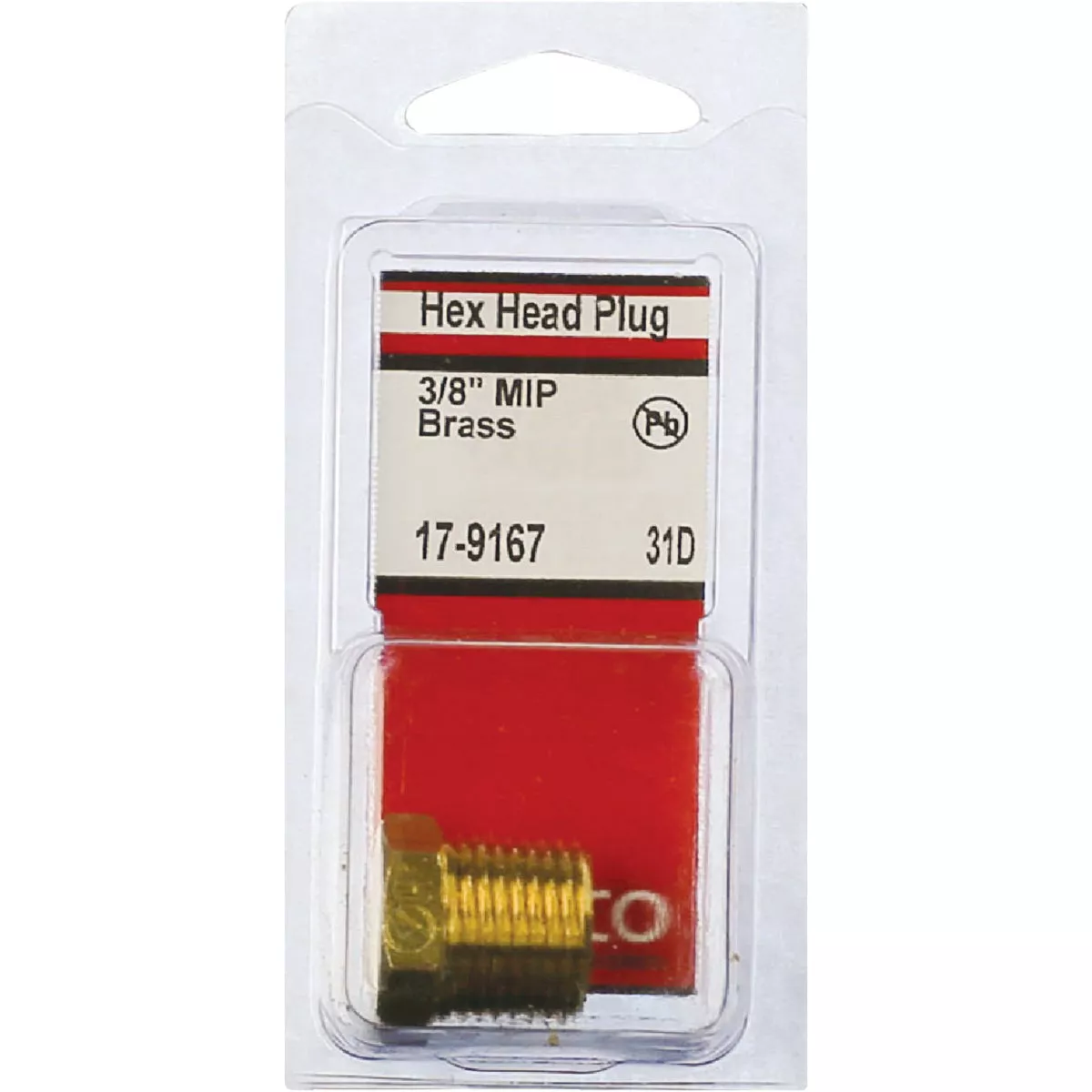 Lasco 3/8 In. MPT Brass Hex Head Plug - photo 2