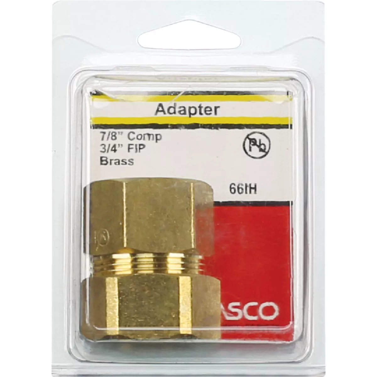 Lasco 7/8 In. C x 3/4 In. FPT Brass Compression Adapter - photo 2