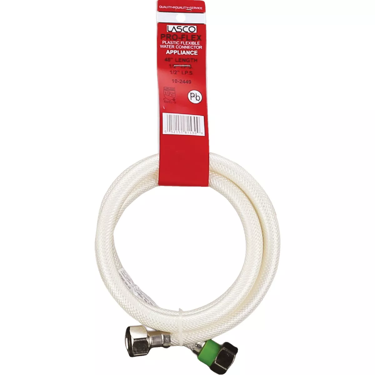 Lasco 1/2 In. FIP x 1/2 In. FIP X 48 In. L Braided Poly Vinyl Faucet Connector - photo 2