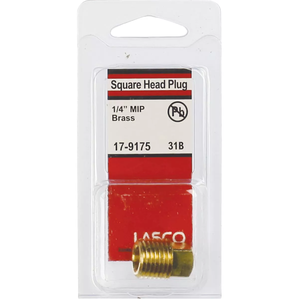 Lasco 1/4 In. MPT Brass Square Head Plug - photo 2