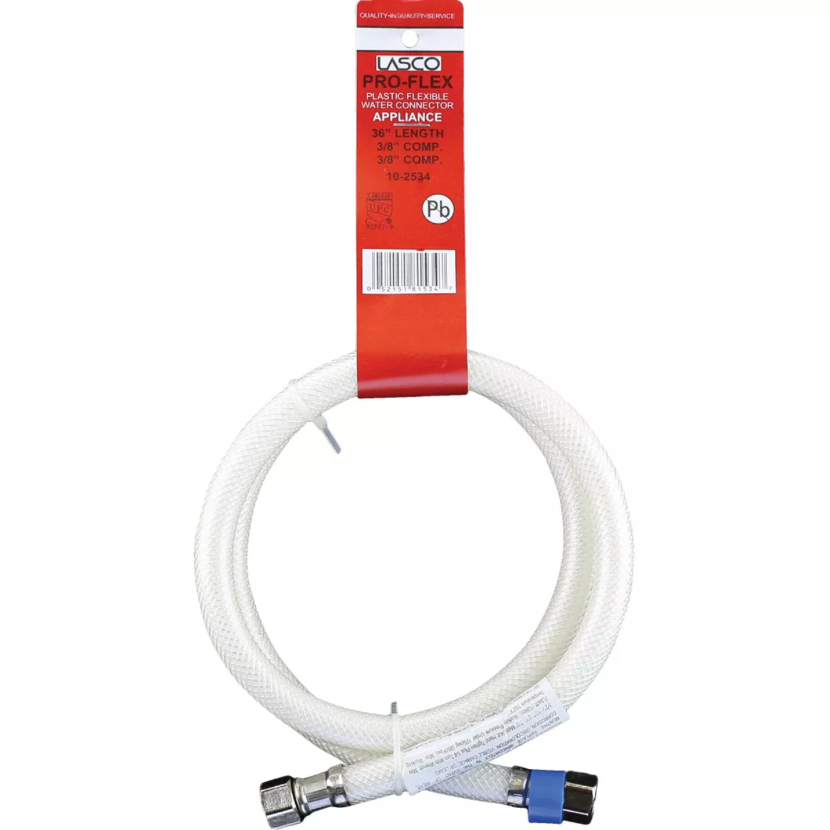 Lasco 3/8 In. C x 3/8 In. C x 36 In. L Braided Poly Vinyl Appliance Water Connector - photo 2
