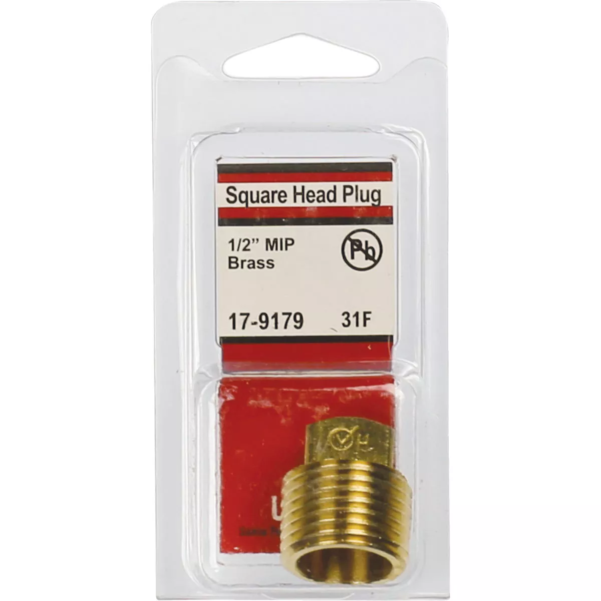 Lasco 1/2 In. MPT Brass Square Head Plug - photo 2