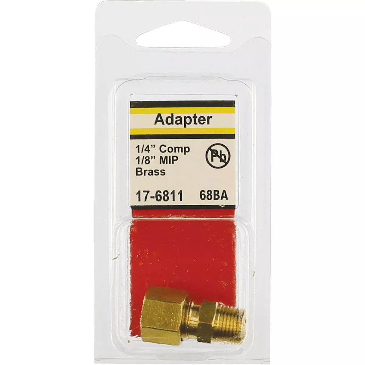 Lasco 1/4 In. C x 1/8 In. MPT Brass Compression Adapter - photo 2