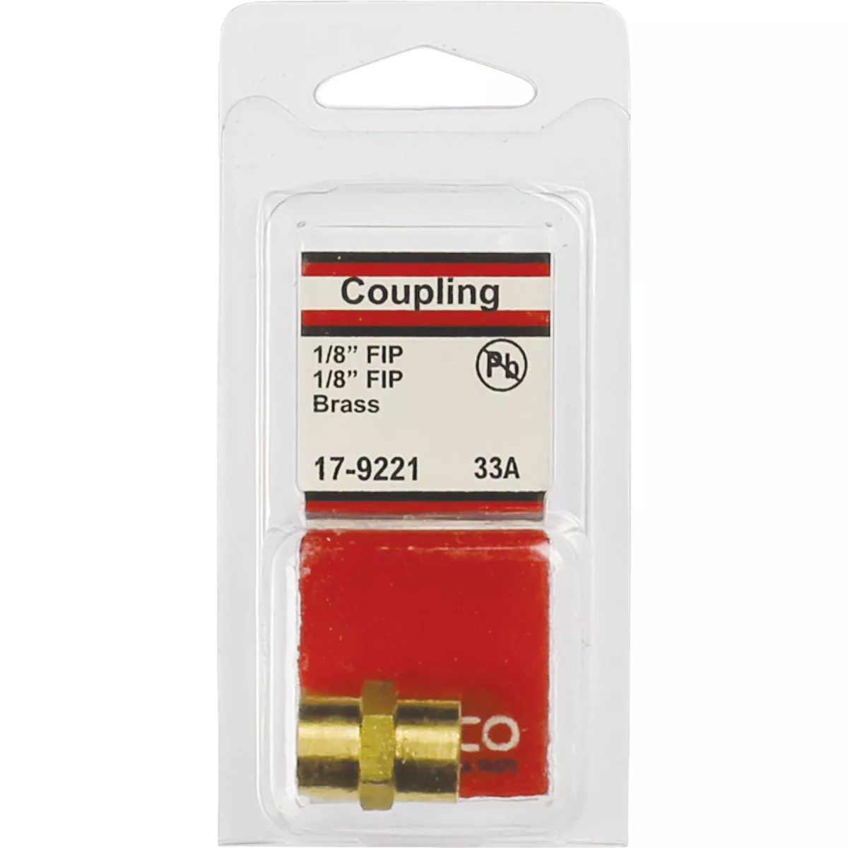 Lasco 1/8 In. FPT x 1/8 In. FPT Yellow Brass Coupling - photo 2