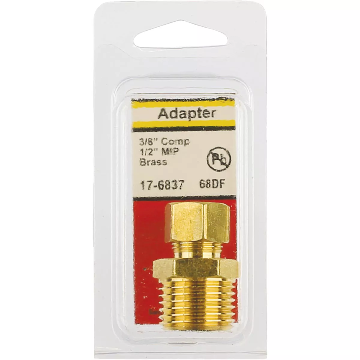 Lasco 3/8 In. C x 1/2 In. MPT Brass Compression Adapter - photo 2
