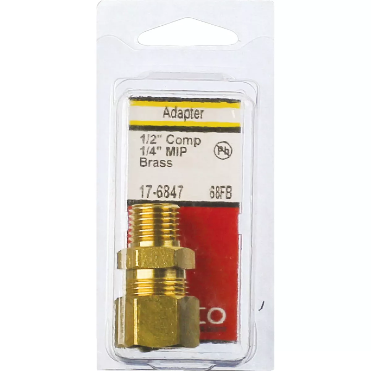 Lasco 1/2 In. C x 1/4 In. MPT Brass Compression Adapter - photo 2