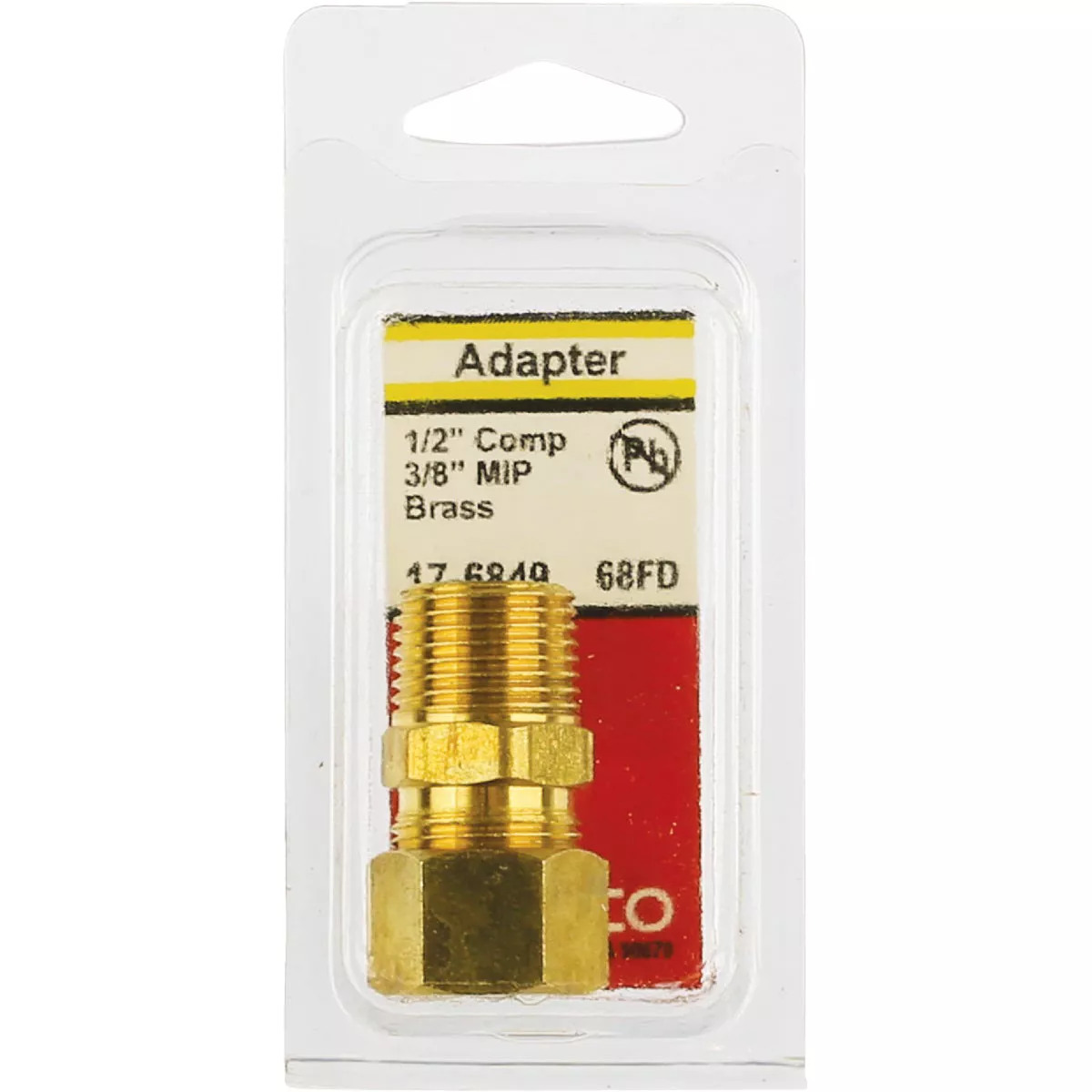 Lasco 1/2 In. C x 3/8 In. MPT Brass Compression Adapter - photo 2