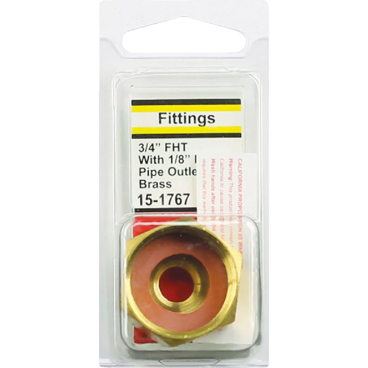 Lasco 3/4 In. FHT x 1/8 In. Female Pipe Tap Brass Cap - photo 2