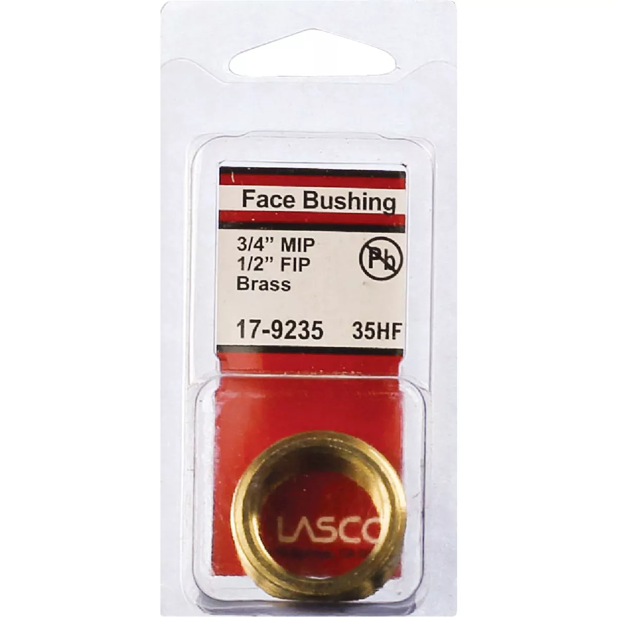 Lasco 3/4 In. MPT x 1/2 In. FPT Brass Face Bushing - photo 2