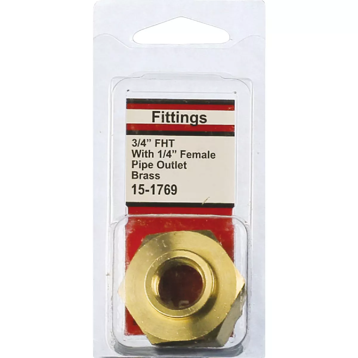 Lasco 3/4 In. FHT x 1/4 In. Female Pipe Tap Brass Cap - photo 2
