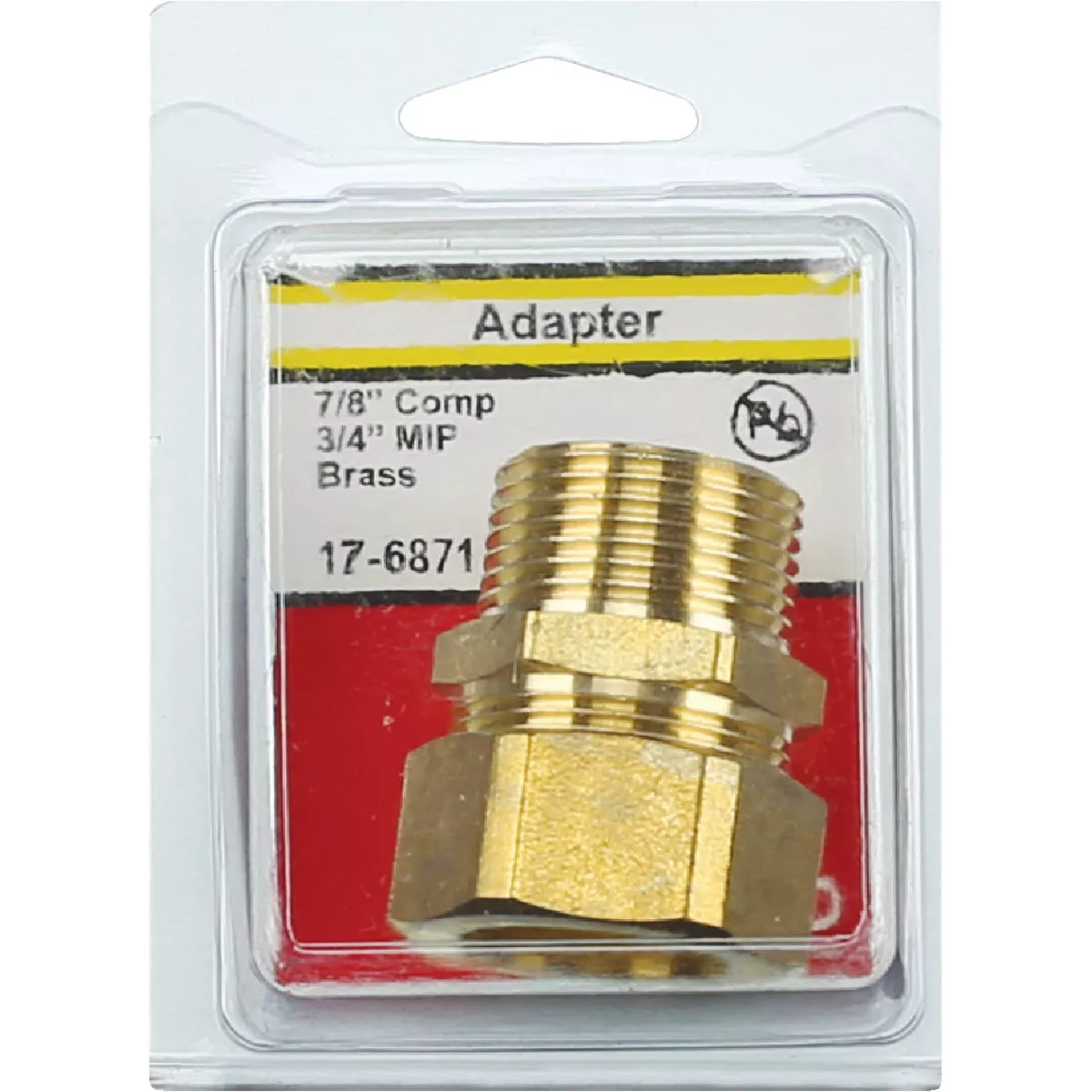 Lasco 7/8 In. C x 3/4 In. MPT Brass Compression Adapter - photo 2