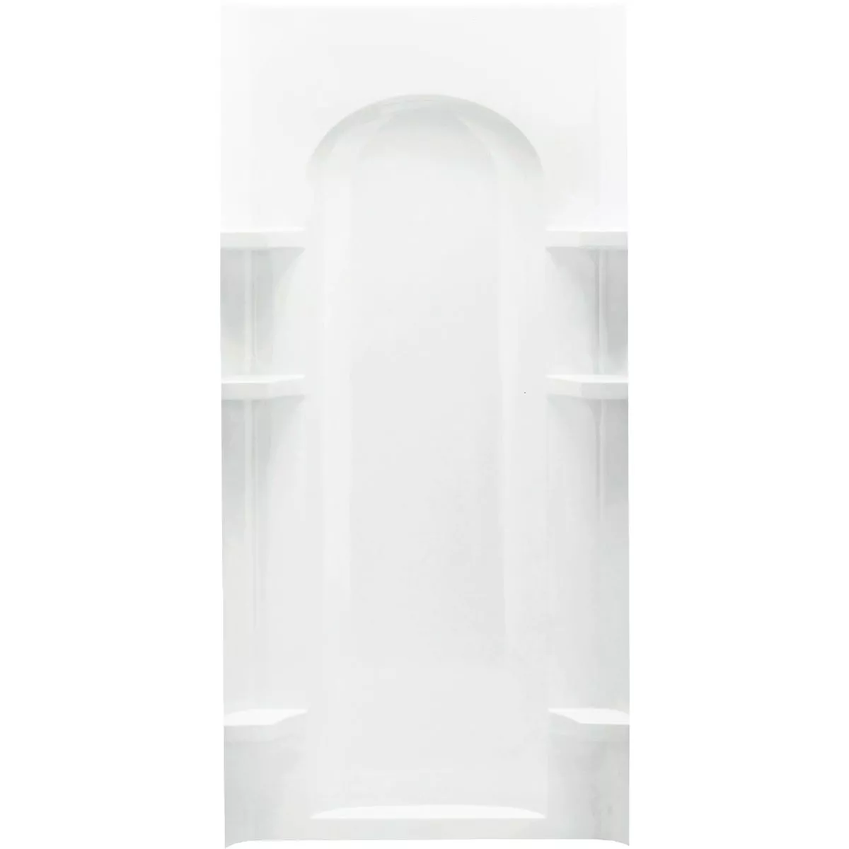 Sterling Ensemble Curve 36 In. W x 72-1/2 In. H 1-Piece Shower Back Wall in White - photo 2