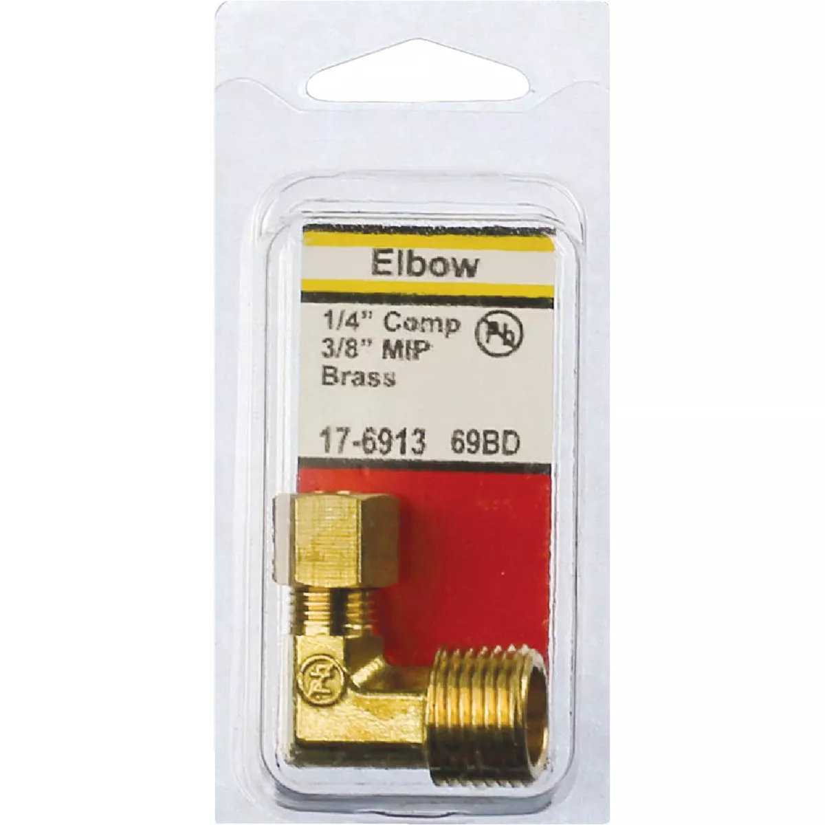 Lasco 1/4 In. C x 3/8 In. MPT 90 Deg. Compression Brass Elbow (1/4 Bend) - photo 2