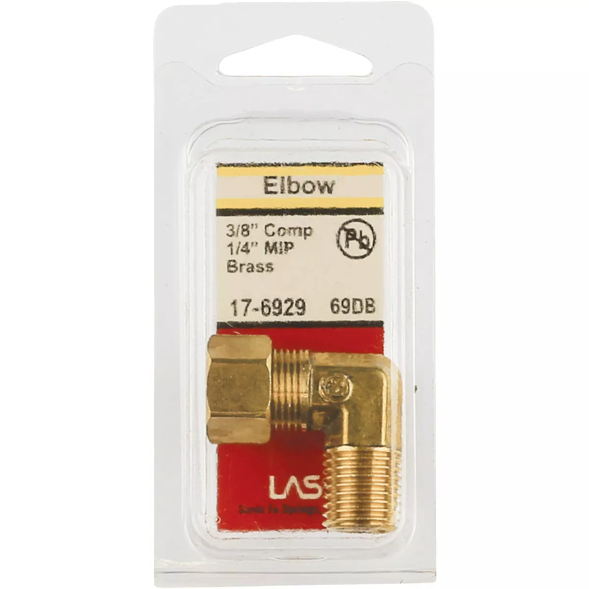 Lasco 3/8 In. C x 1/4 In. MPT 90 Deg. Compression Brass Elbow (1/4 Bend) - photo 2