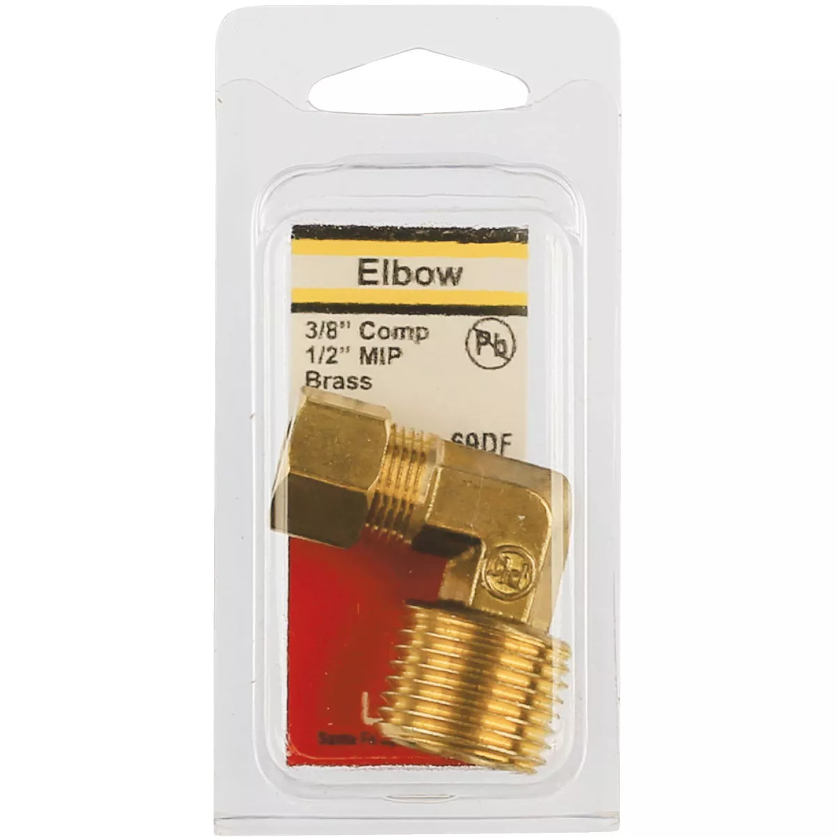 Lasco 3/8 In. C x 1/2 In. MPT 90 Deg. Compression Brass Elbow (1/4 Bend) - photo 2