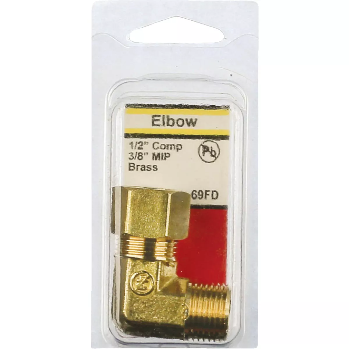 Lasco 1/2 C x 3/8 In. MPT 90 Deg. Compression Brass Elbow (1/4 Bend) - photo 2