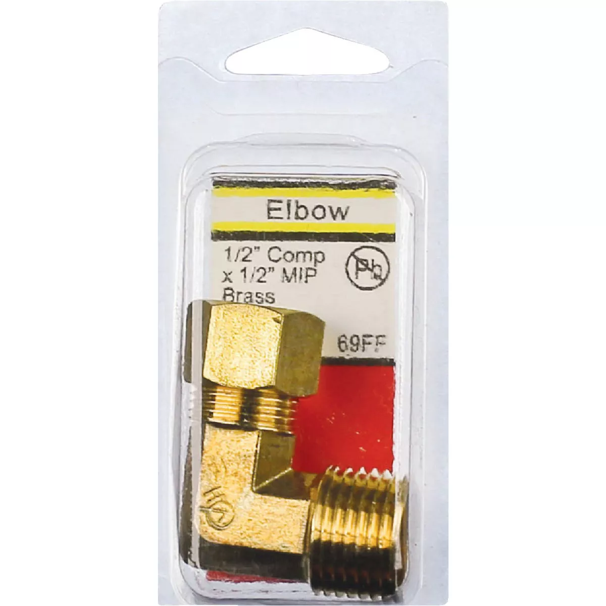 Lasco 1/2 C x 1/2 In. MPT 90 Deg. Compression Brass Elbow (1/4 Bend) - photo 2