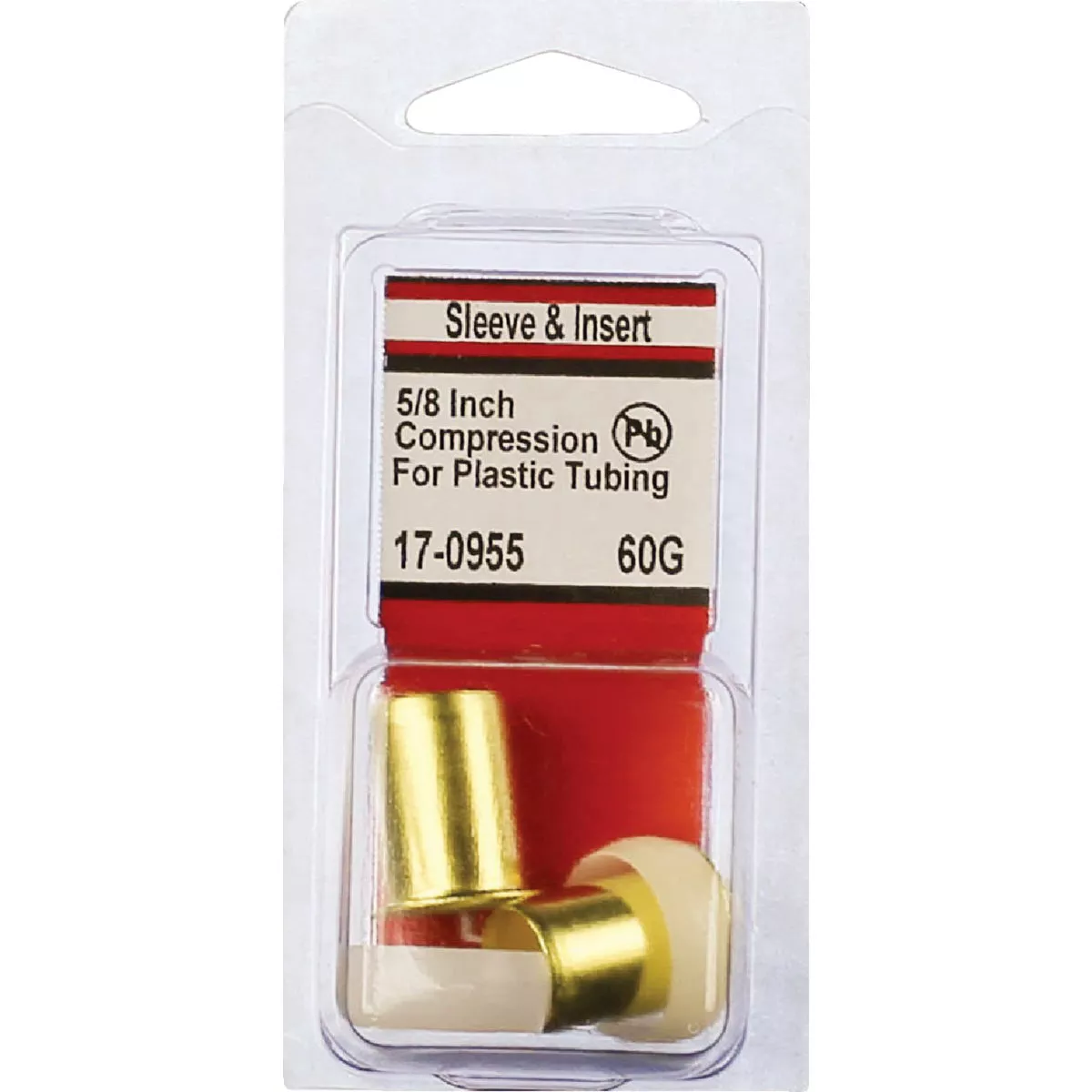 Lasco 5/8 In. OD Hard Plastic & Brass Compression Insert - photo 2